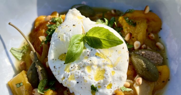 Grilled peperonata salad
