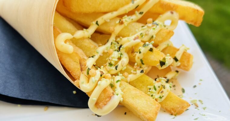 Fries, kewpie & furikake