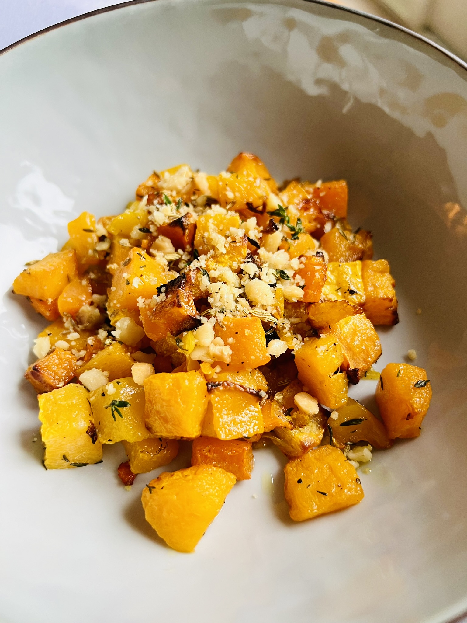 Butternut squash with dukkah