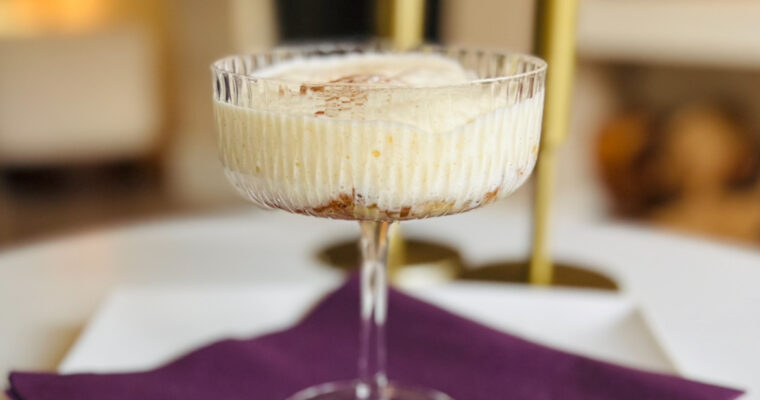 Star anise & cinnamon sabayon coupe