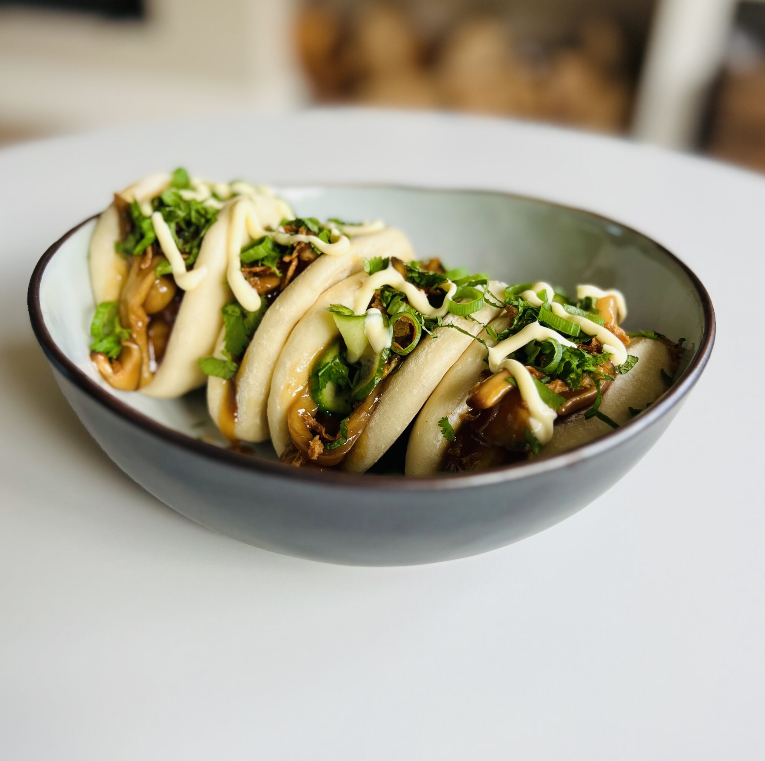 Teriyaki shiitake bao buns