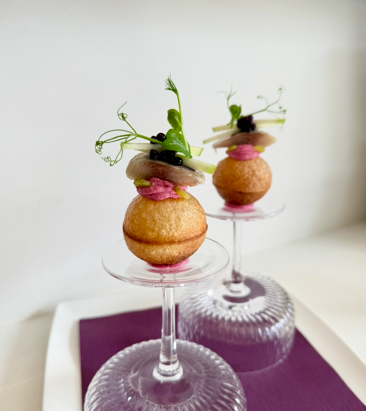 Pani puri with Dutch herring