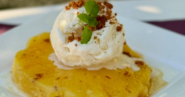 Sous vide pineapple & spices