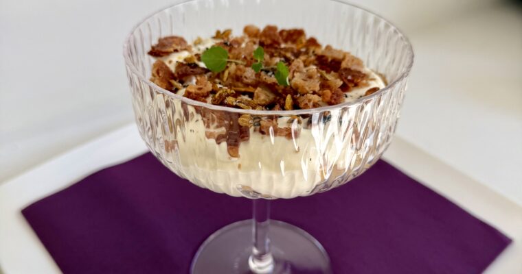 Apple & Rose Cream with Fennel Seeds & Vanilla Salt