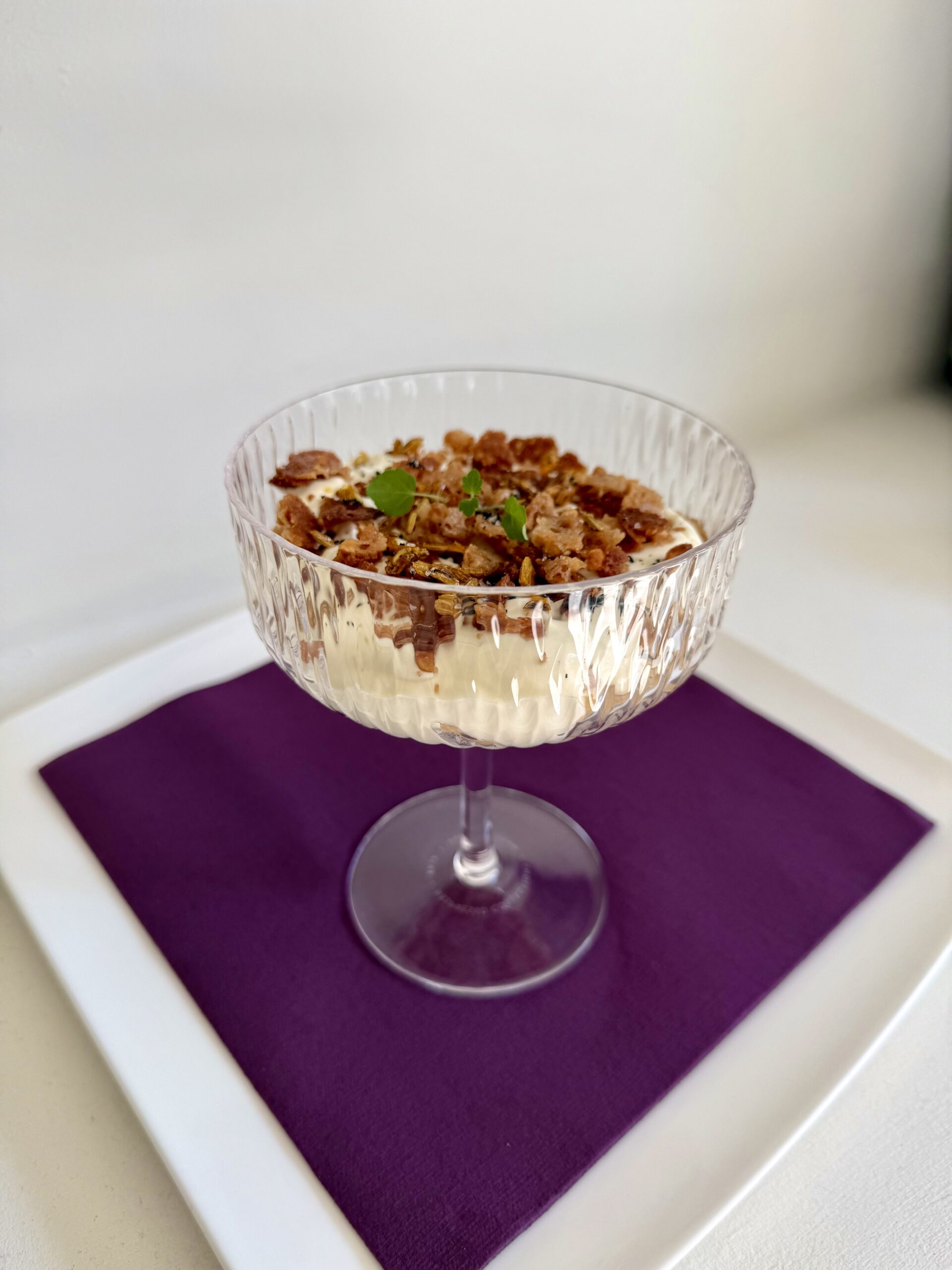 Apple & Rose Cream with Fennel Seeds & Vanilla Salt